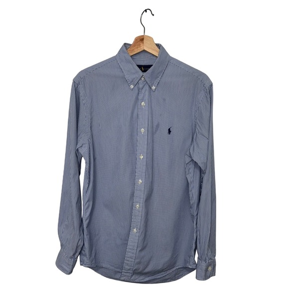 Ralph Lauren Other - Ralph Lauren Men Stripe Button Down Shirt Long Sleeve Blue White M